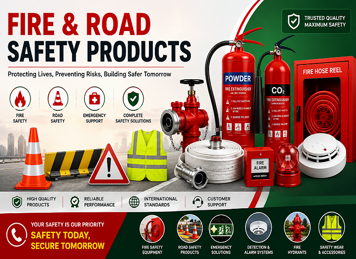 Manufacturer, Exporter, Importer, Supplier, Wholesaler, Retailer, Trader of Fire & Road Safety Products in Secunderabad, Telangana, India