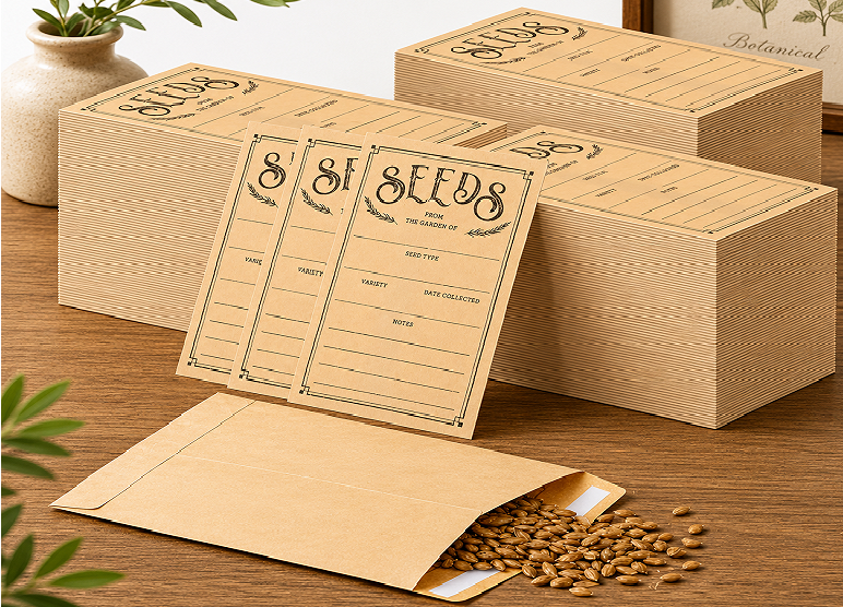 Manufacturer, Exporter, Importer, Supplier, Wholesaler, Retailer, Trader of Kraft Seed Container With Flap in Secunderabad, Telangana, India