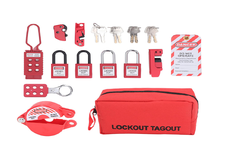 Manufacturer, Exporter, Importer, Supplier, Wholesaler, Retailer, Trader of Lockout Bag - Red with Material Mechanical and Electrical in Secunderabad, Telangana, India